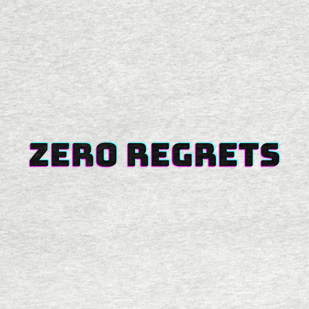 Zero Regrets Stay Positive and Strong by A.P.